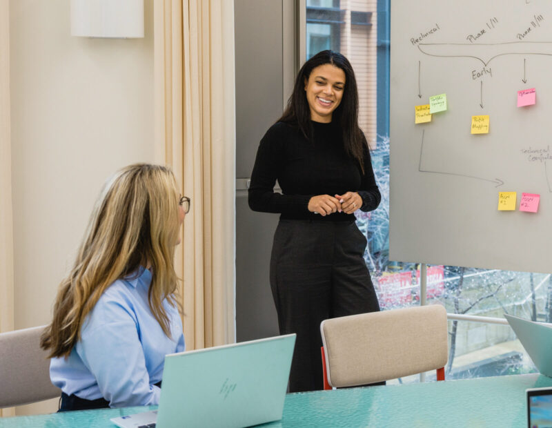 Team discussing go-to-market strategy