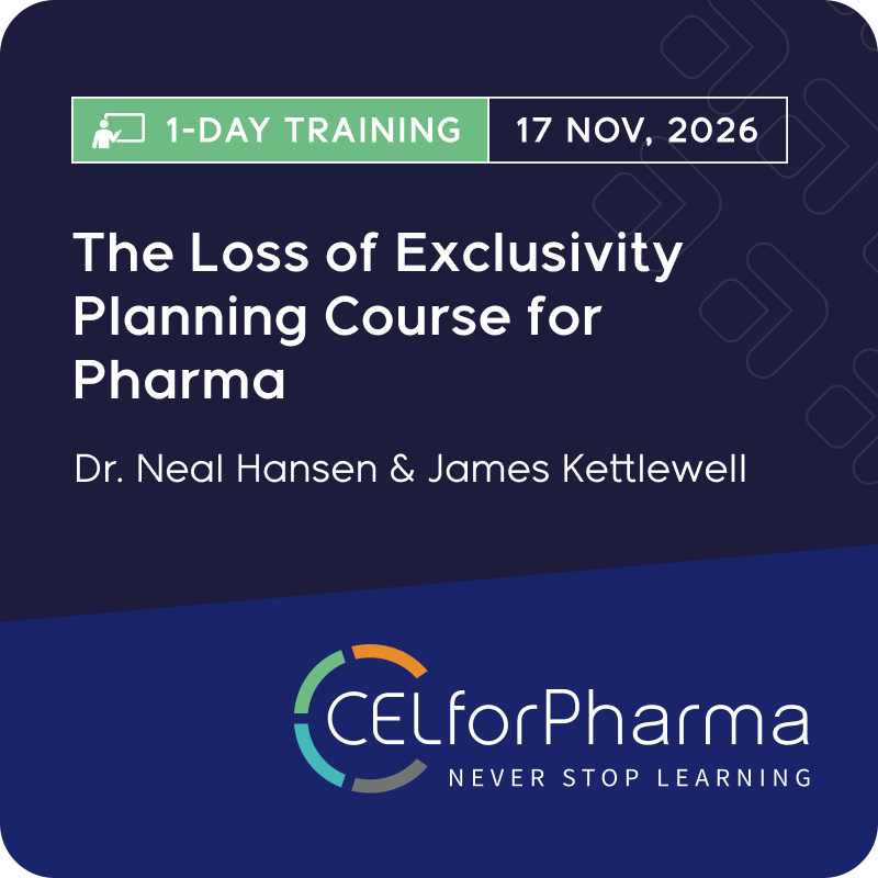 CELforPharma Loss of exclusivity training course